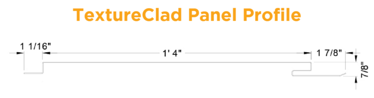 TextureClad Panel profile